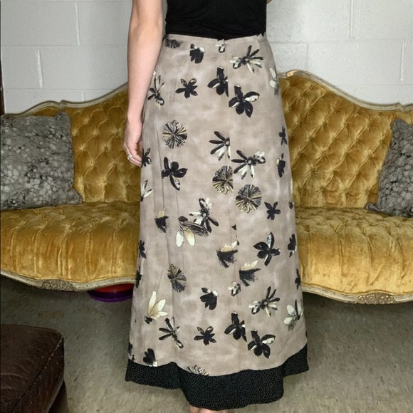 Sigrid Olsen Sport Floral Polkadot Trim Skirt - Picture 3 of 7